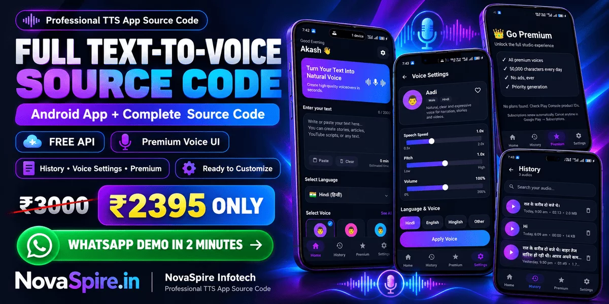Text-to-Voice Android App Source Code
